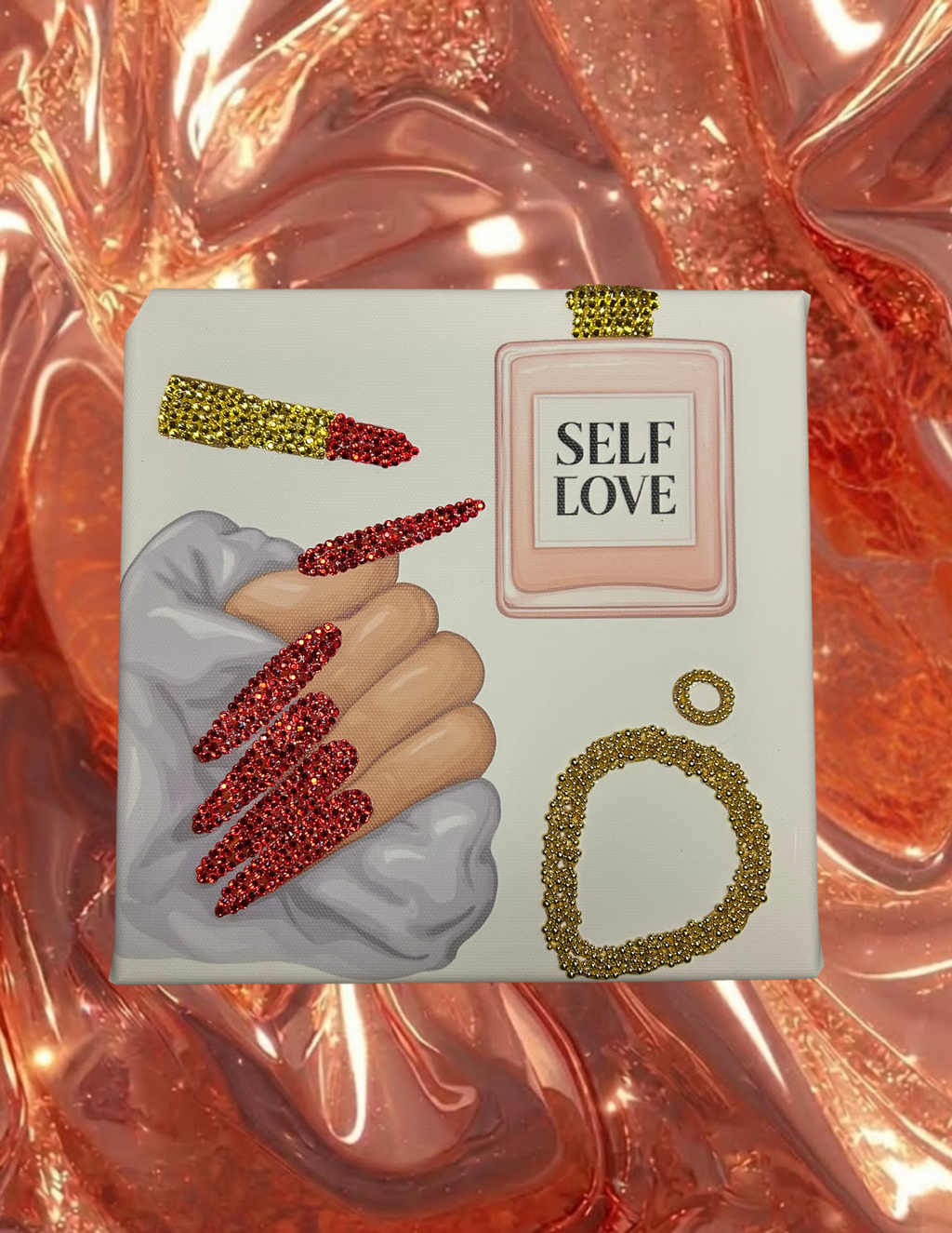 Self Love – Toile DIY Strass